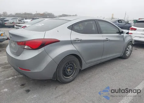 2016 Hyundai Elantra Se из США, поврежденный, VIN 5NPDH4AE0GH756517